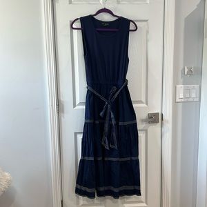 Lane Bryant 18/20 Tiered Navy Dress